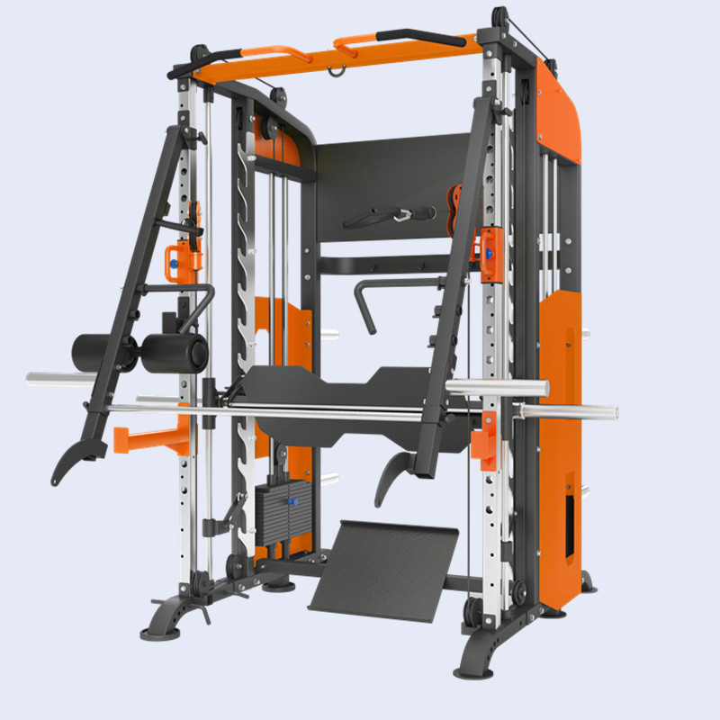 Home Gym Equipment Set - Fitnessapparatuur: vrije gewichten, Smith-machine/power rack, kabelcross-over,