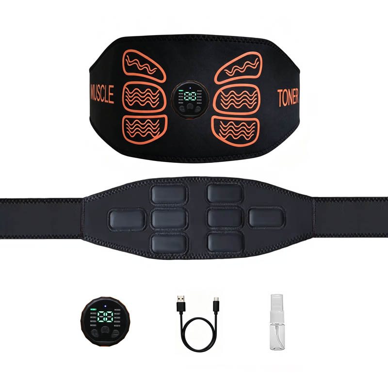 Home Gym Routine - Slimme buikspiertrainer, buikspierverstevigingsriem, USB-oplaadbare lichaamsmassager, thuisgymtraining,