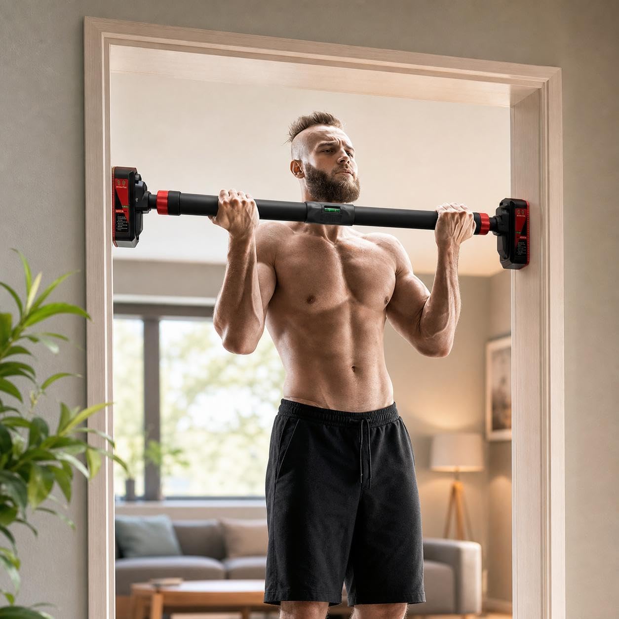 Home Gym Yoga - Trekstang voor de deuropening, frame-trekstang met