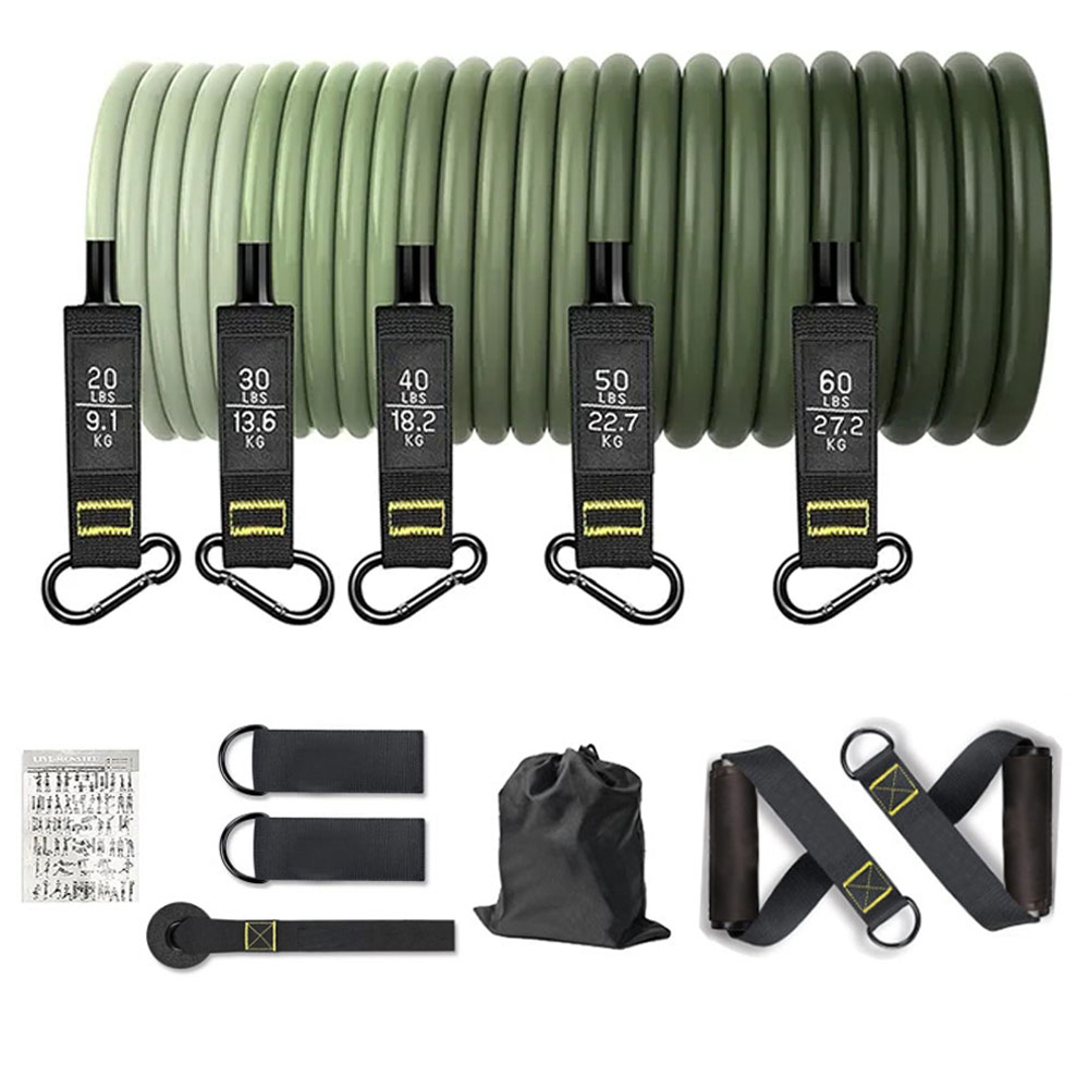 Home Gym Routine - Set weerstandsbanden, trekbanden voor mannen en