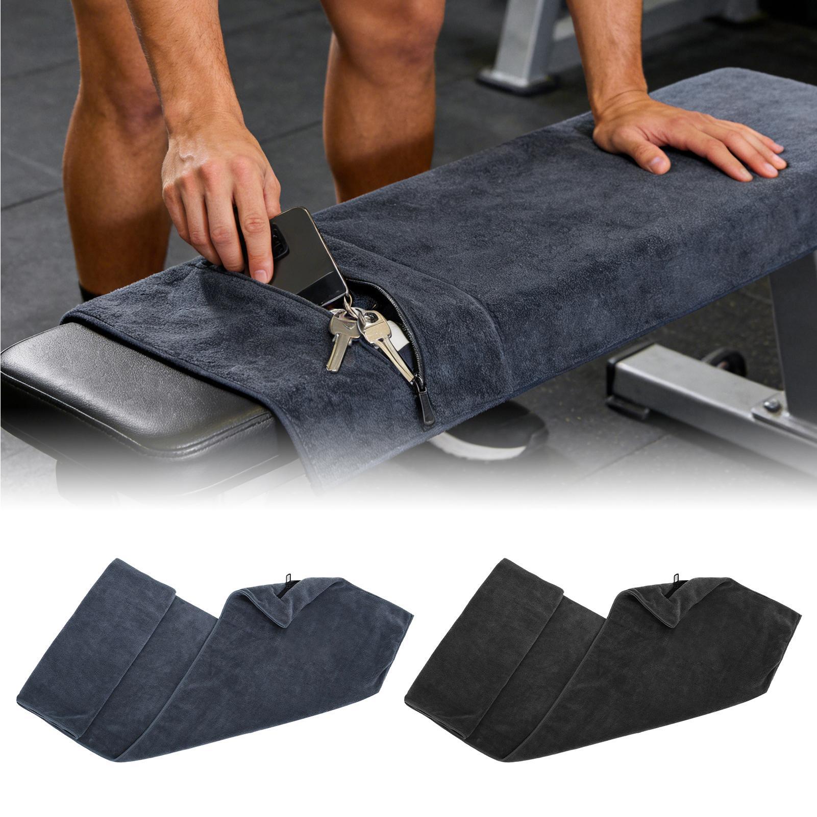 Home Gym Routine - Microvezel Gymhanddoeken met ritszakken, sneldrogende zweetdoeken