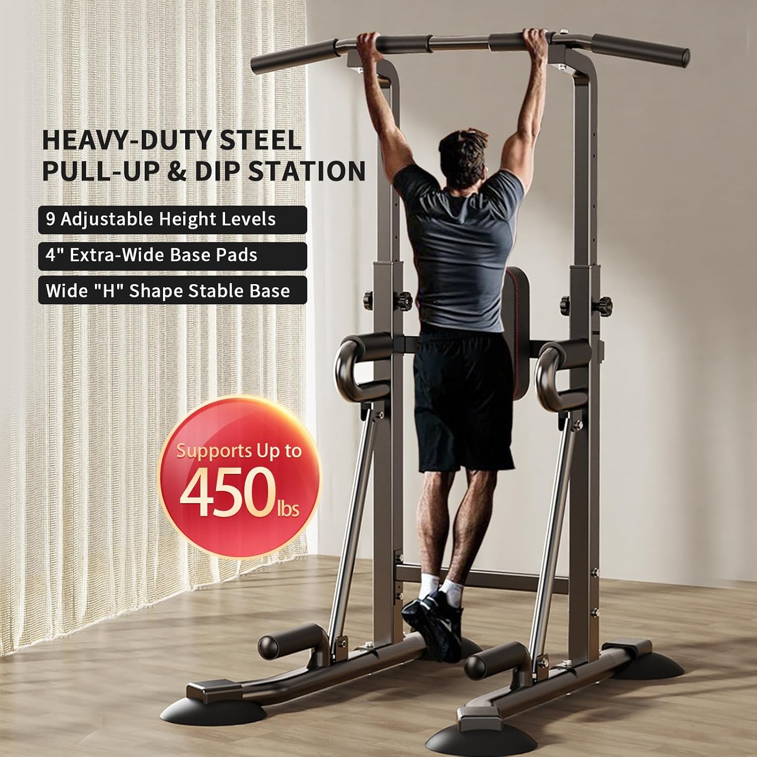 Power Tower Pull-Up Bar Statio - Leg Home Gym Workout recensie en prijs