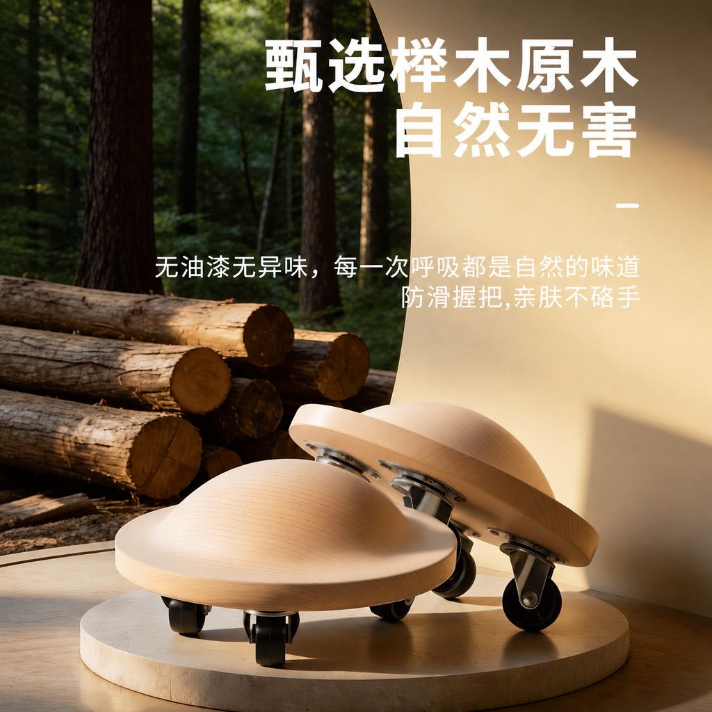 Houten kern met universele wie - Home Gym Yoga recensie en prijs