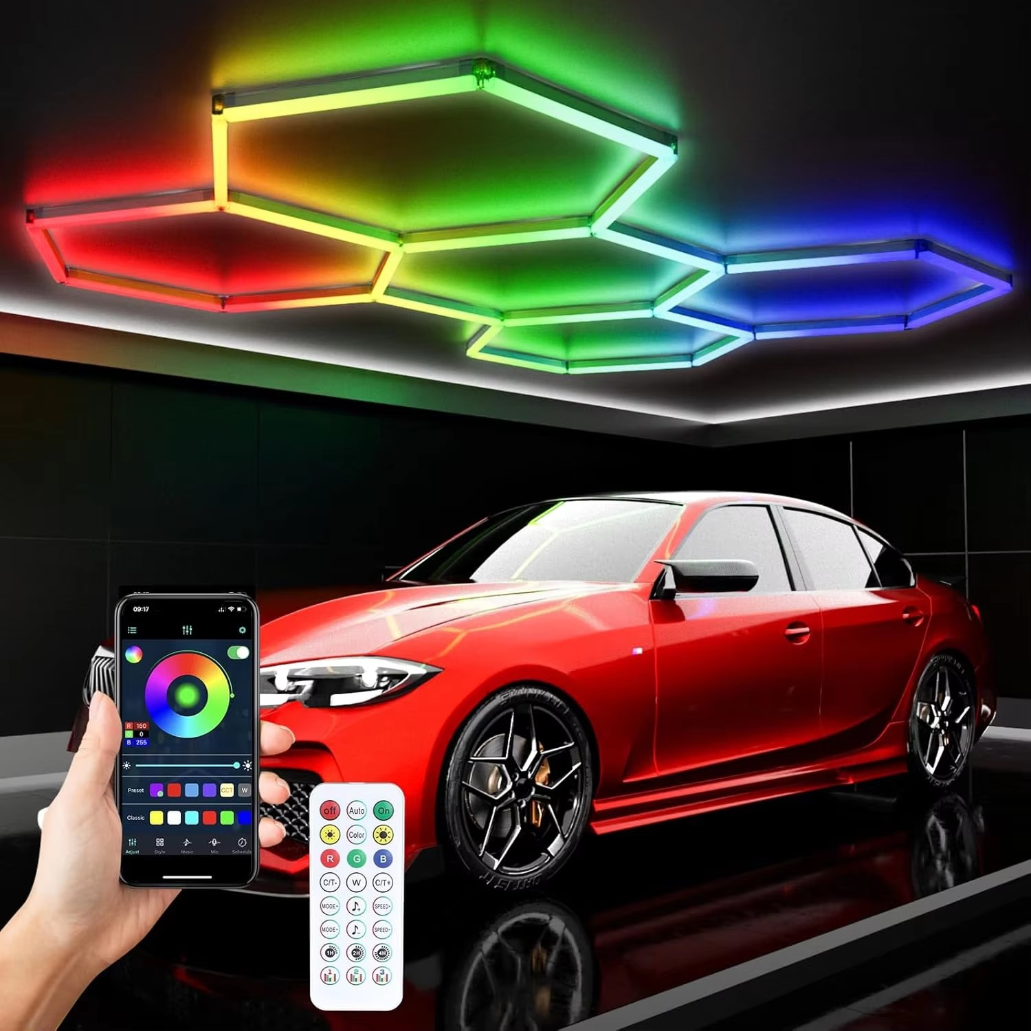 RGB-hexagonale LED-lampen met  - Home Gym Neon Sign recensie en prijs