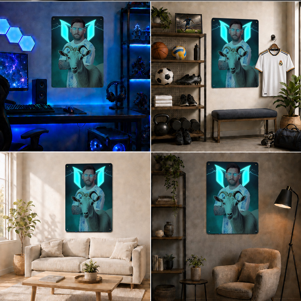 Lionel Messi met GOAT Shadow v - Home Gym Neon Sign recensie en prijs