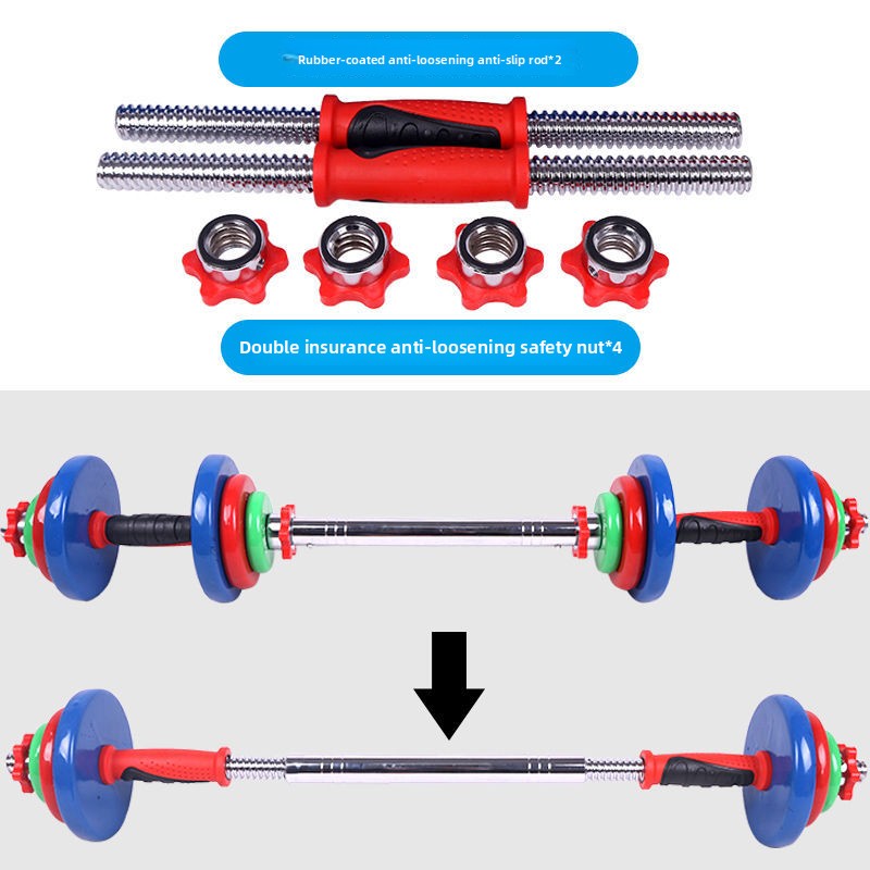 Gekleurde PVC-halters, verstel - Home Gym Equipment Set recensie en prijs